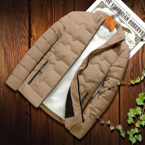 Premium Padded Jacket Colour=BISCUITE