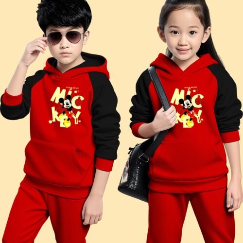 Winter Hoodie Set-MICKEY RED