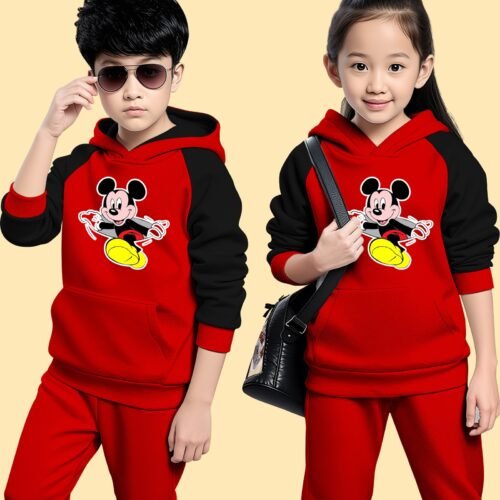 Winter Hoodie Set-JERRY RED