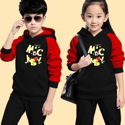 Winter Hoodie Set-MICKEY BLACK