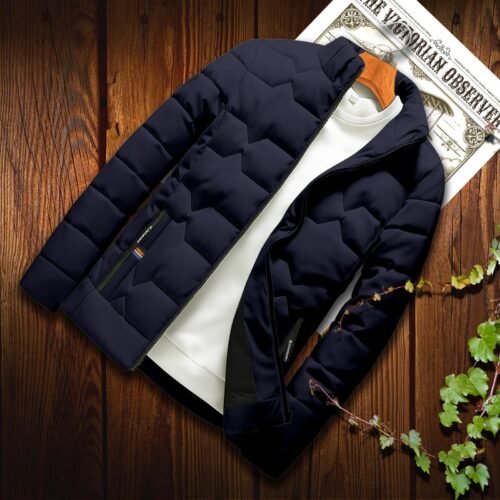 Premium Padded Jacket Colour=NAVY BLUE