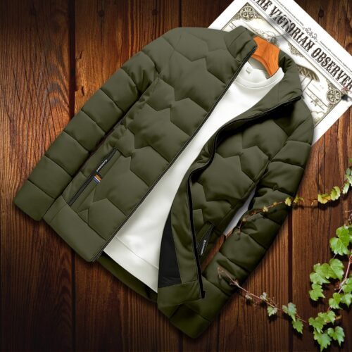 Premium Padded Jacket Colour=OLIVE