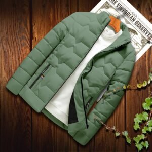 Premium Padded Jacket Colour=SAGE GREEN